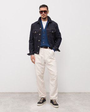 Brunello Cucinelli Синій кардиган M29400116