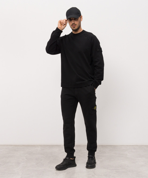 Stone Island Черный лонгслив L1S156100064S00F3 изображение 2