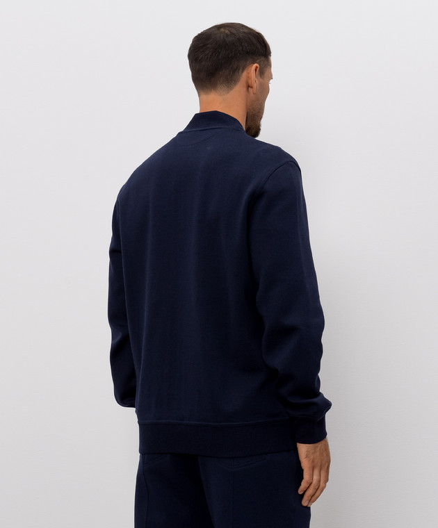 Brunello Cucinelli Синяя спортивная куртка MM8319072G изображение 4