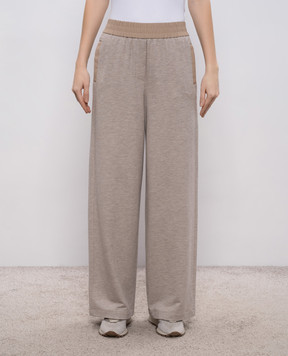 Peserico Сірі спортивні штани з люрексом A04580J02355A