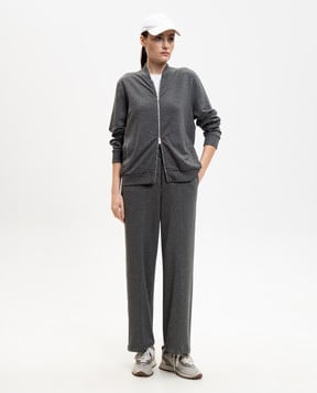 Peserico Сірі спортивні штани з люрексом A04530J002355