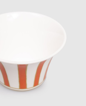 Geminiano Cozzi 1765 Біла порцелянова цукорниця Striche Arancio e Oro TTCMI319053