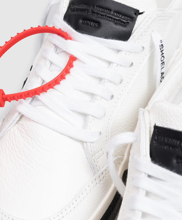 Off-White Білі шкіряні кросівки Vulcanized W288C9L002 зображення 5