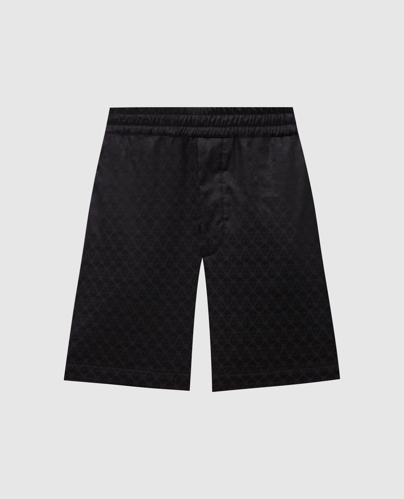 

Черные шорты в принт, Черный, Шорты