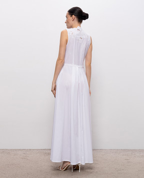 Ermanno Scervino Life Біла сукня максі з вишивкою D484Q301QDV