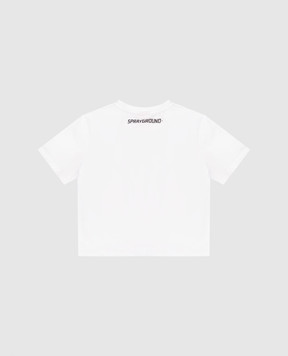 Sprayground Дитяча біла футболка Neon Floral SPY961WHT