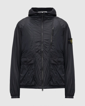 Stone Island Черная ветровка с логотип патч L1S154100057S0163