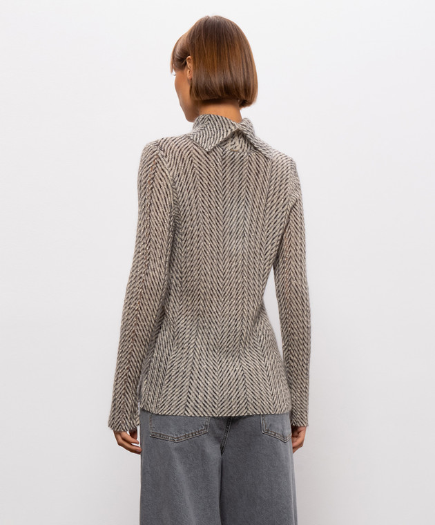 Twinset Бежевый свитер с шерстью 262TT3401 изображение 4