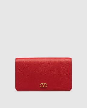 Valentino Червона шкіряна сумка з емблемою VLogo Signature 8W2P0AK8SNP