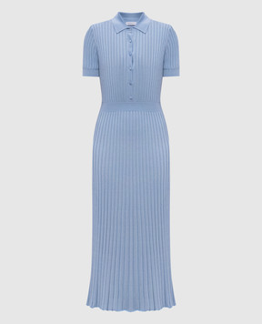 Gabriela Hearst Блакитна сукня Amor із шовку та кашеміру 2269403A003