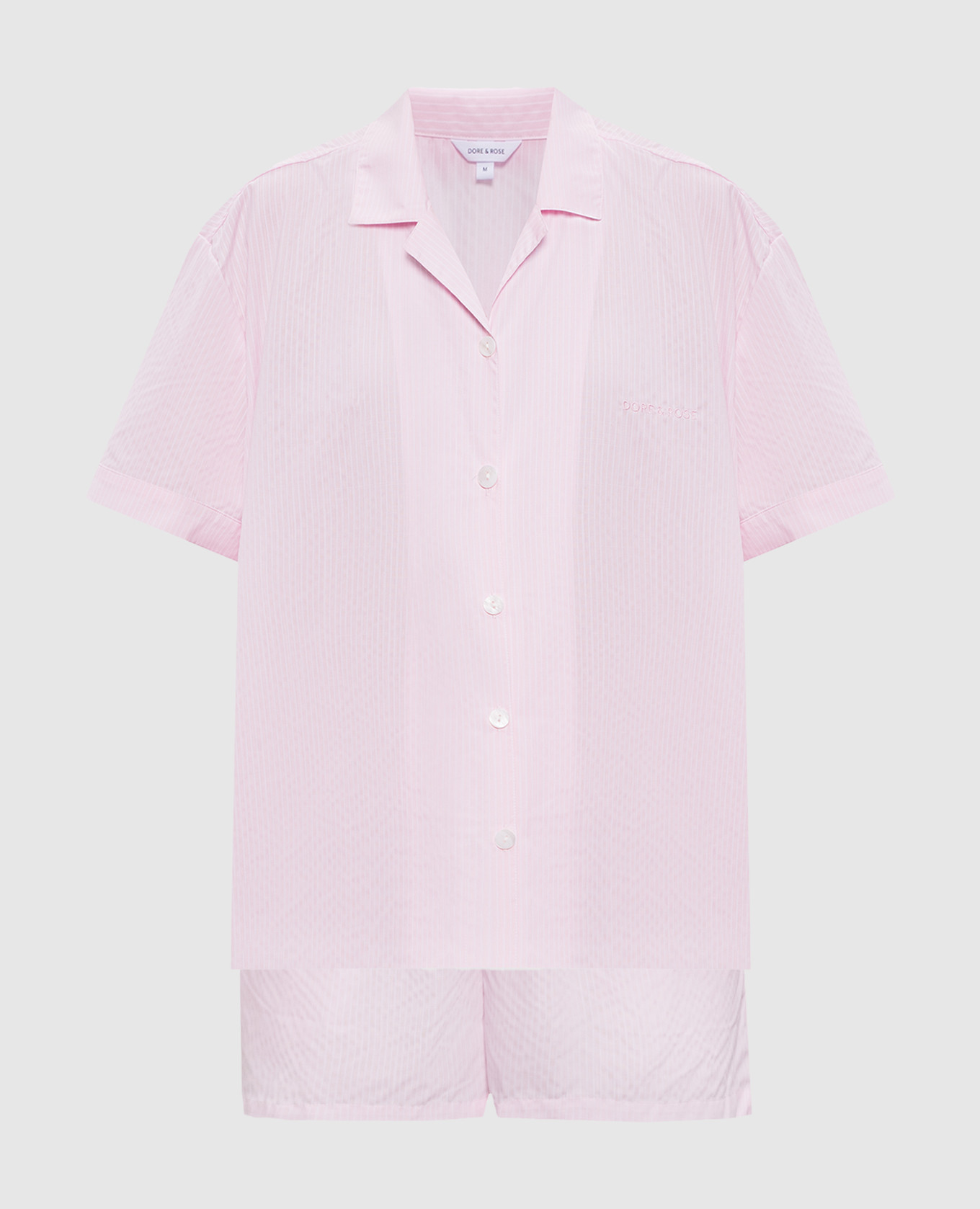 Розовая пижама в полоску