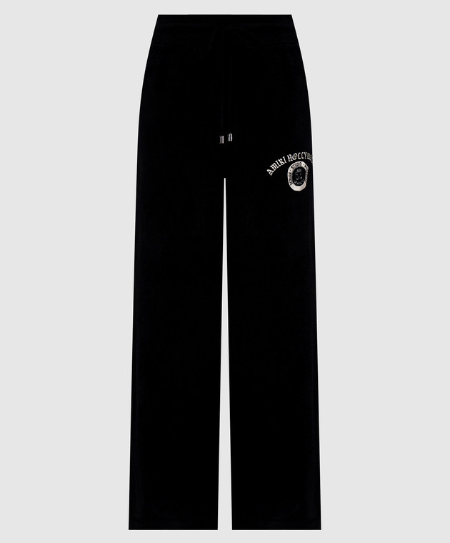 AMIRI Черные спортивные брюки с вышивкой логотипа AW426PA012