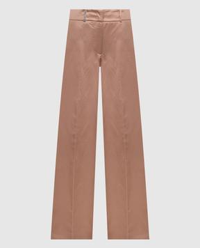 Peserico Рожеві штани з льоном з ланцюжком моніль E0435006800