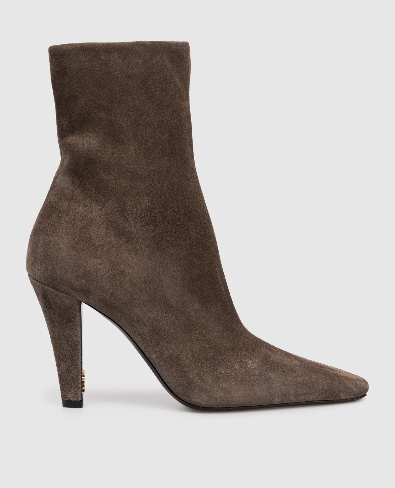 

Коричневые замшевые ботильоны JILL, Коричневый, Ботильоны