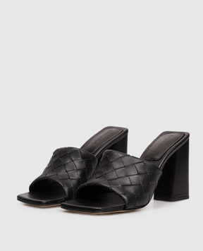 Bottega Veneta Чорні шкіряні мюлі Parco 855947V2ED0