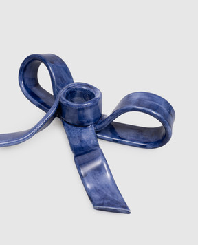 Bitossi Home Синій керамічний свічник у вигляді банта EMP00419