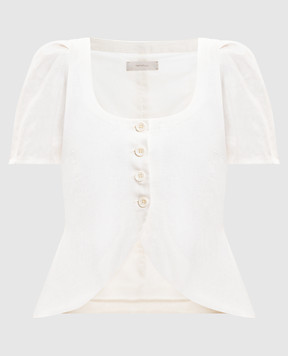 Faithfull Білий топ Audrey з льону FFC26WHT