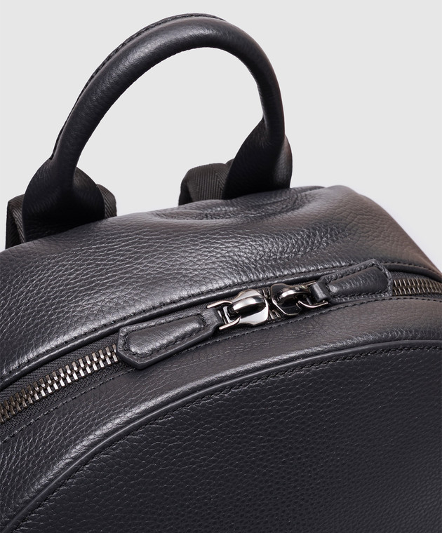 Gianni Chiarini Синій шкіряний рюкзак ZNUB20635GRNCRV зображення 4