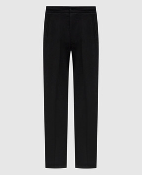 Kiton Черные брюки из шерсти UPN01K0124G