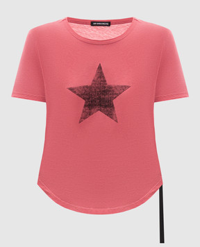 Ann Demeulemeester Рожева футболка Floor Micro B0013924FA740