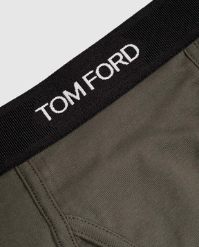 Tom Ford Кролики цвета хаки с узором логотипа T4LC31040