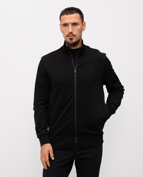 Moncler Черная спортивная куртка с логотипом K20918G0005689AZY