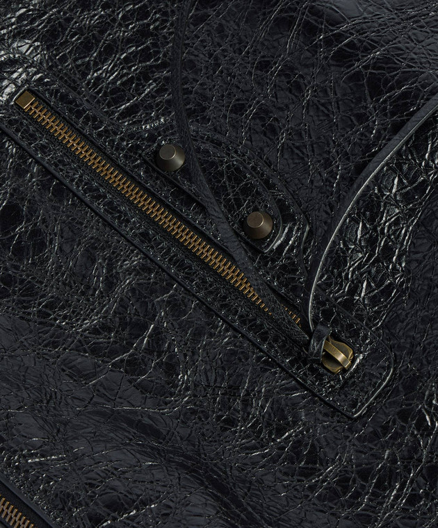 Balenciaga Чорна шкіряна сумка хобо Le City 8731992ABEK зображення 5