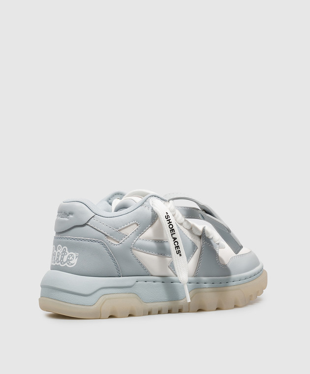 Off-White Блакитні шкіряні кросівки OOO Chunky OF05743455 зображення 3