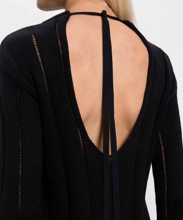 Ann Demeulemeester Чорний джемпер Nese з кашеміром B0014316KN085 зображення 5