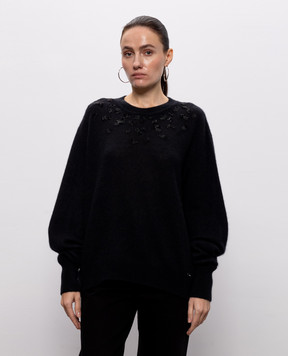 Kiton Черный джемпер с кашемиром и шелком D62938319