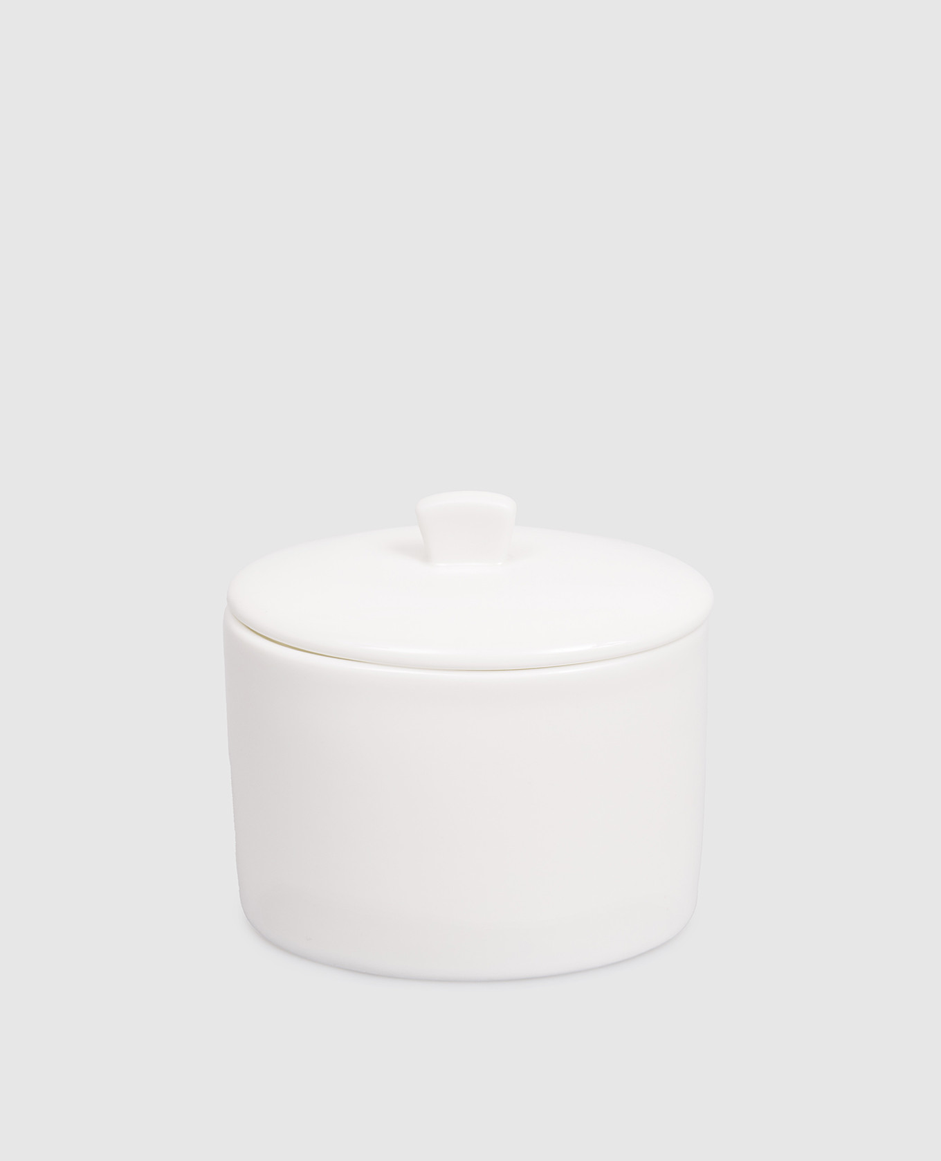 

Белая фарфоровая сахарница с крышкой Positano, Белый, Посуда