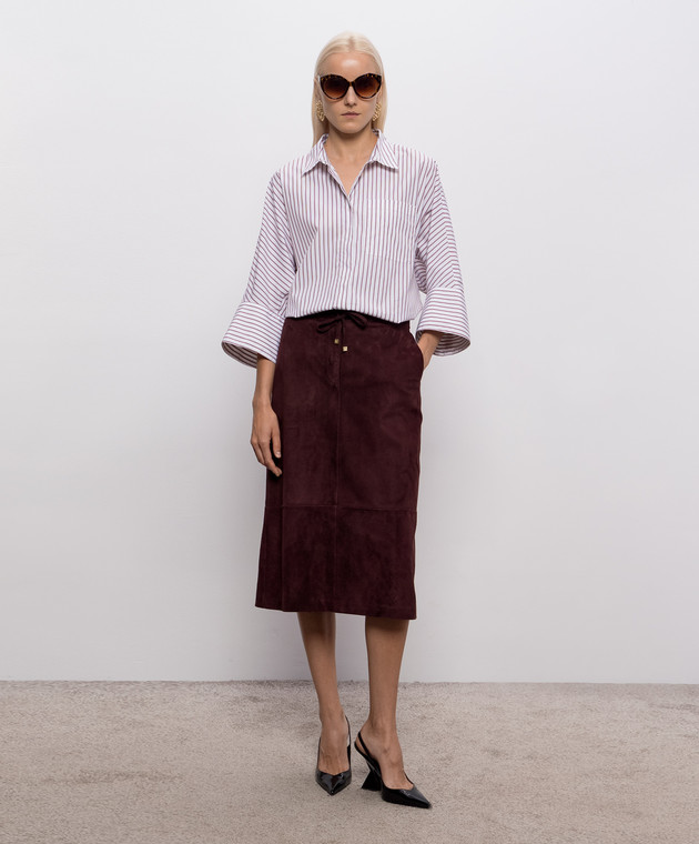 Max Mara Біла сорочка AVENUE в смужку SMMAVENUE зображення 2