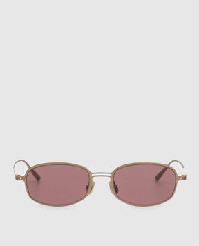 Brunello Cucinelli Золотые очки с титаном MOCMULTS42