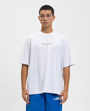 Off-White Біла футболка з принтом логотипа 44MAA120F5J011