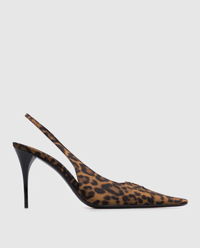 Saint Laurent Слингбеки BABYLONE BRETEUIL с леопардовым принтом 839657AAC9R