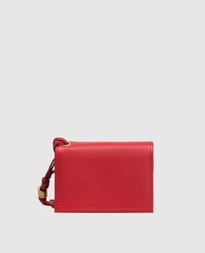 Gianni Chiarini Червоний шкіряний картхолдер на шнурку PF5039NA