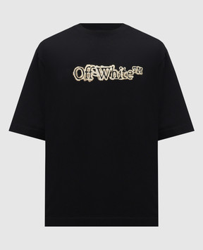 Off-White Чорна футболка Cloudy Arrow 44MAA120F5J00G