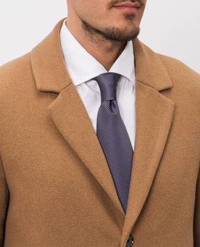 Stefano Ricci Фіолетова краватка із шовку у візерунок Luxury CXRS57508