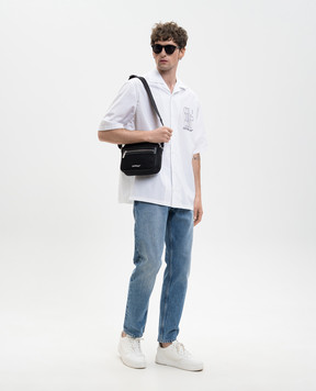 Off-White Белая рубашка Double Arrow 44XGG01FS26F001