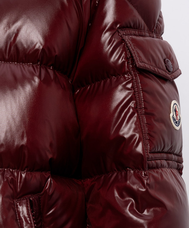 Moncler Бордовый пуховик Maire L20931A0014268950 изображение 5