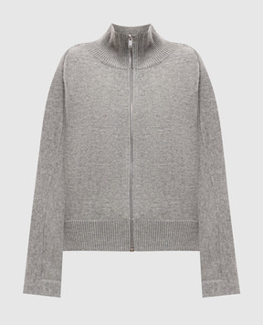 Jil Sander Сірий кардиган з вовною J02HP0035J14804