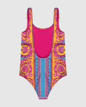 Versace Дитячий рожевий купальник в принт 10214761A16912