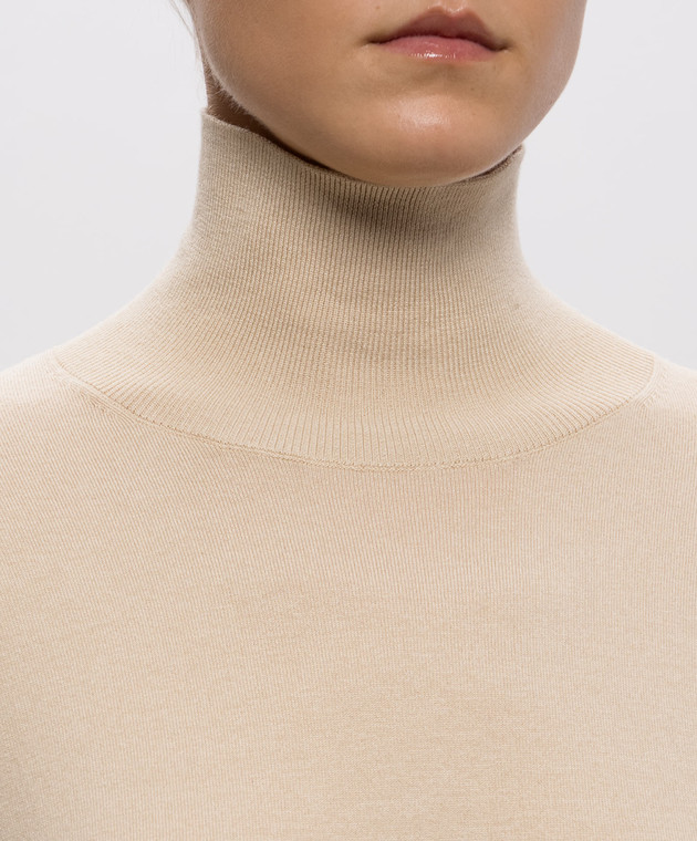 Max Mara Weekend Бежевый гольф KIKU с шелком и шерстью WKDKIKU изображение 5