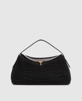 Toteme Черная кожаная плетеная сумка 252WAL961LE0134