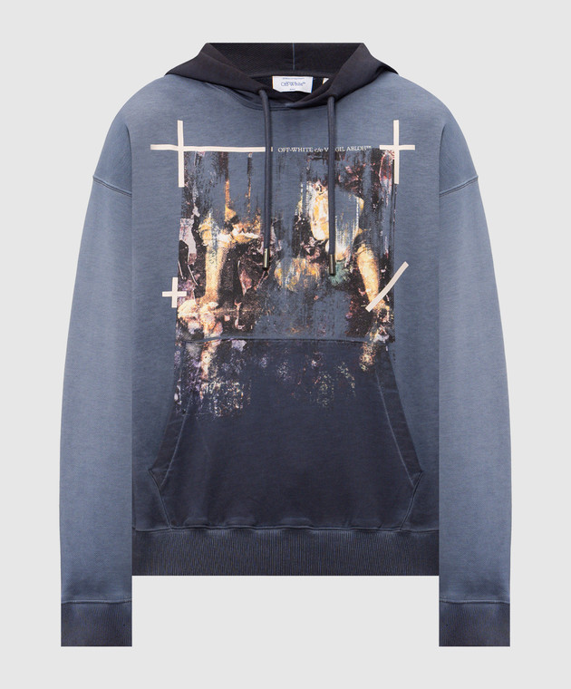 Off-White Синие худи Narciso 44MBB12NF26F00A
