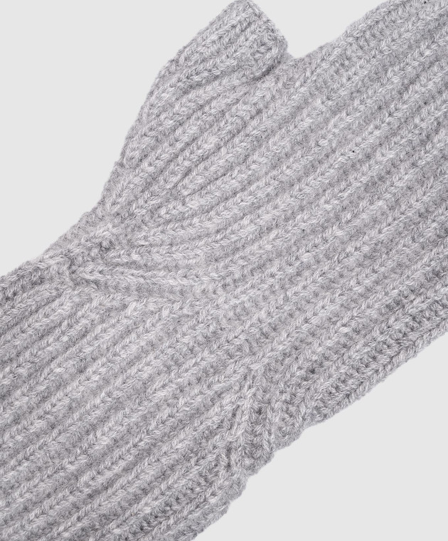 Allude Сірі мітенки з кашеміру 26511227 зображення 3