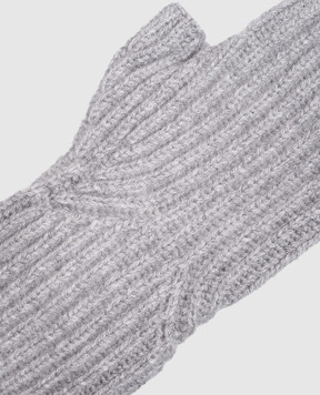 Allude Сірі мітенки з кашеміру 26511227