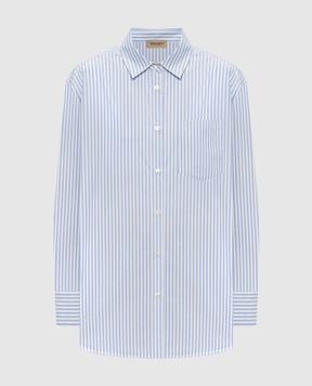 Woolrich Блакитна сорочка в смужку CFWWSI2022FRUT5378