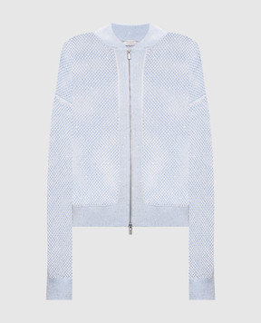 Peserico Блакитний ажурний кардиган з паєтками A99033F129234R