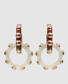 La DoubleJ Сережки з тисненням логотипа EAR0048POL004SOLID